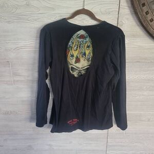 Harley-Davidson Vintage Skull Shirt Womens SZ XL 2009
